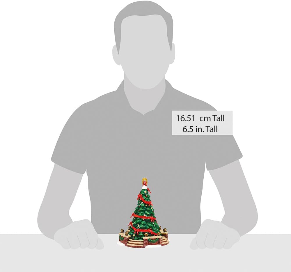 Porcelain Dickens' Village Town Tree Accessory Figurine, 6.5"