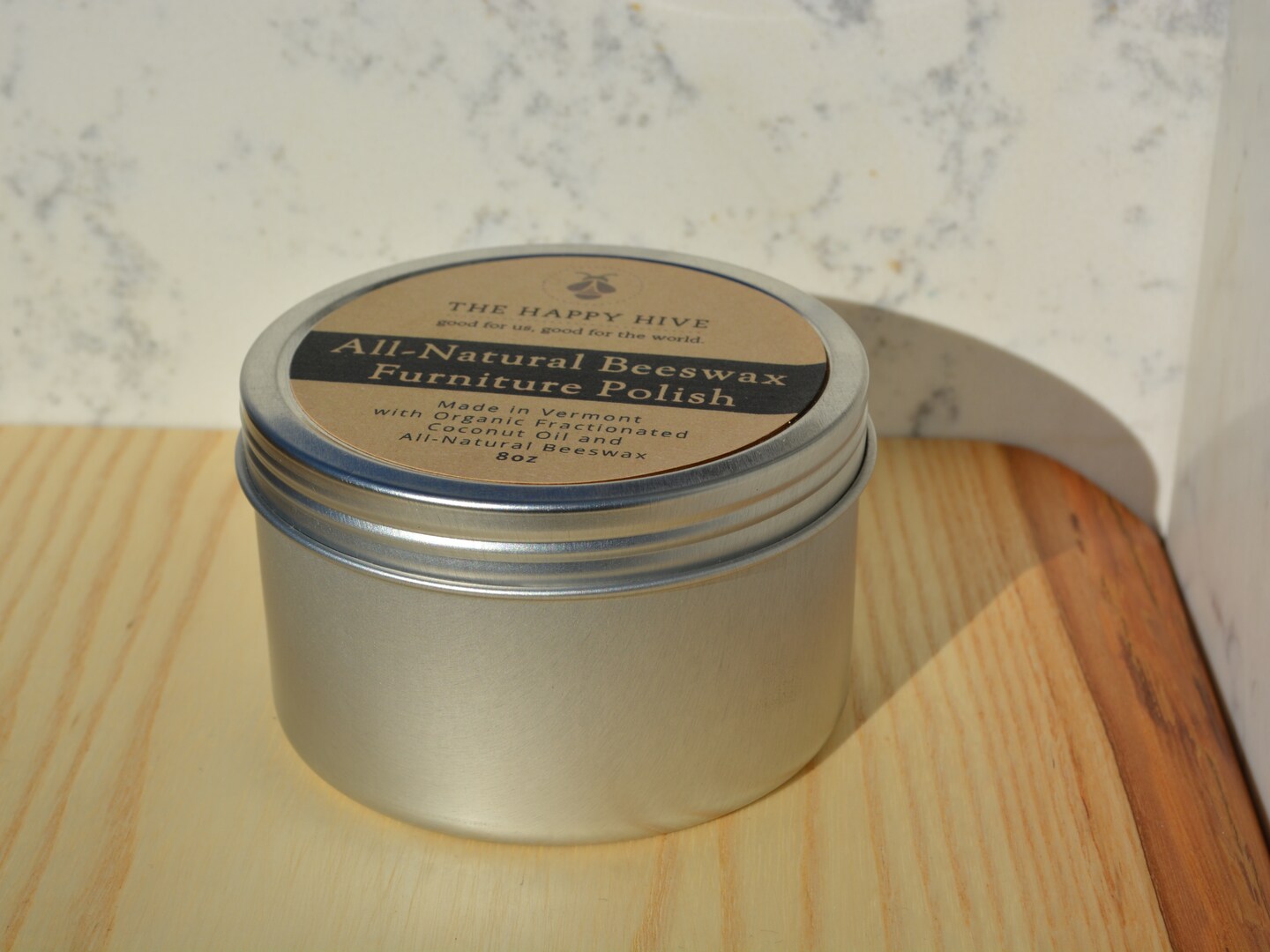 All-Natural Beeswax Furniture Polish and Wood Balm - 8oz product 3