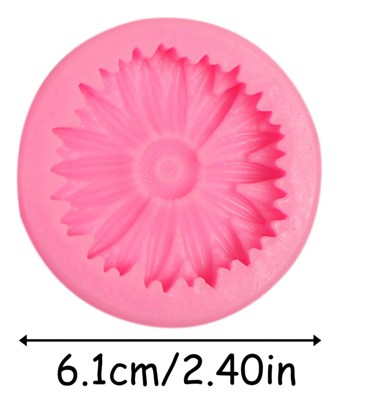 Sunflower Silicone Mold &#x2013; Round Fondant &#x26; Chocolate Mold