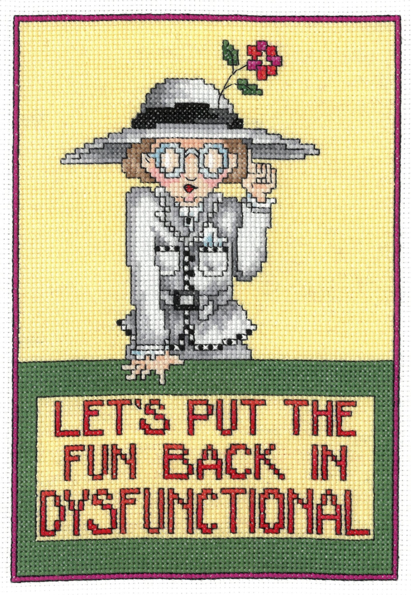 Imaginating Counted Cross Stitch Kit6"X8"-DysFUNctional Me (14 Count)