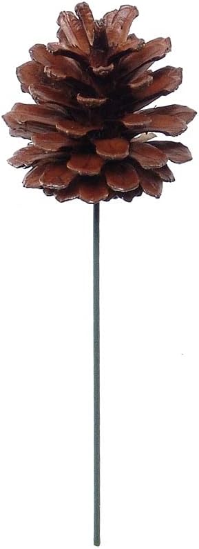 288-Pack Pine Cone Picks - Rustic Natural Decor for Home, Weddings & Seasonal Events, Floral Home by Artificial Flowers