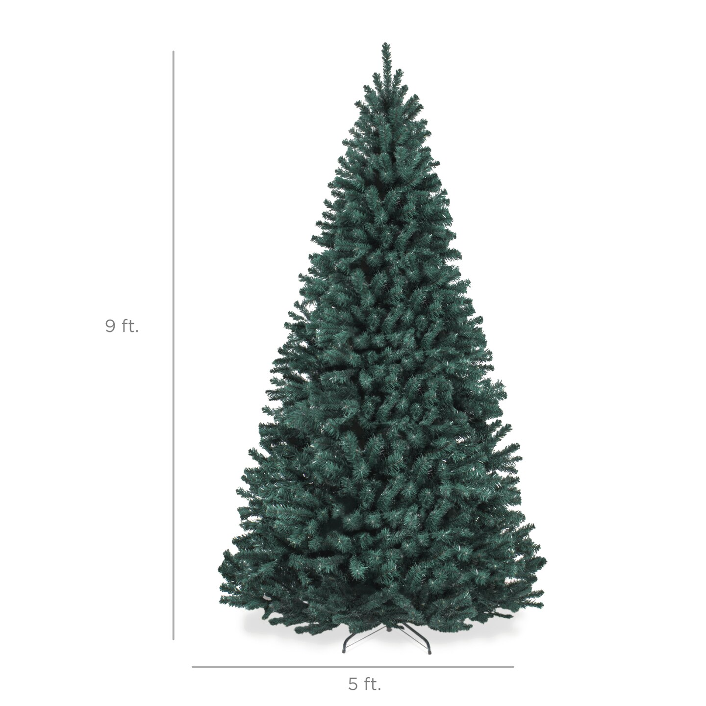 Best Choice Products Artificial Christmas Tree, Premium Unlit Spruce Design, Dense Branches &#x2013; Blue Spruce
