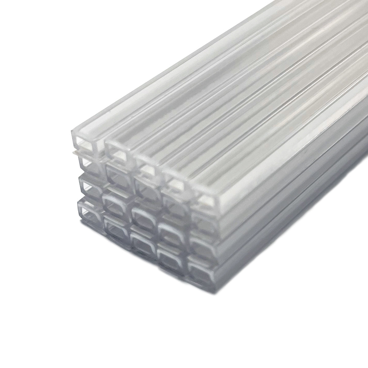 Framer Supply Archival Glass & Art Spacer – Clear 1/8", 100 Ft Hollow Bundle (20 x 5' Sticks), pH Neutral Peel-and-Stick Frame Spacer for Archival Framing & Artwork Protection