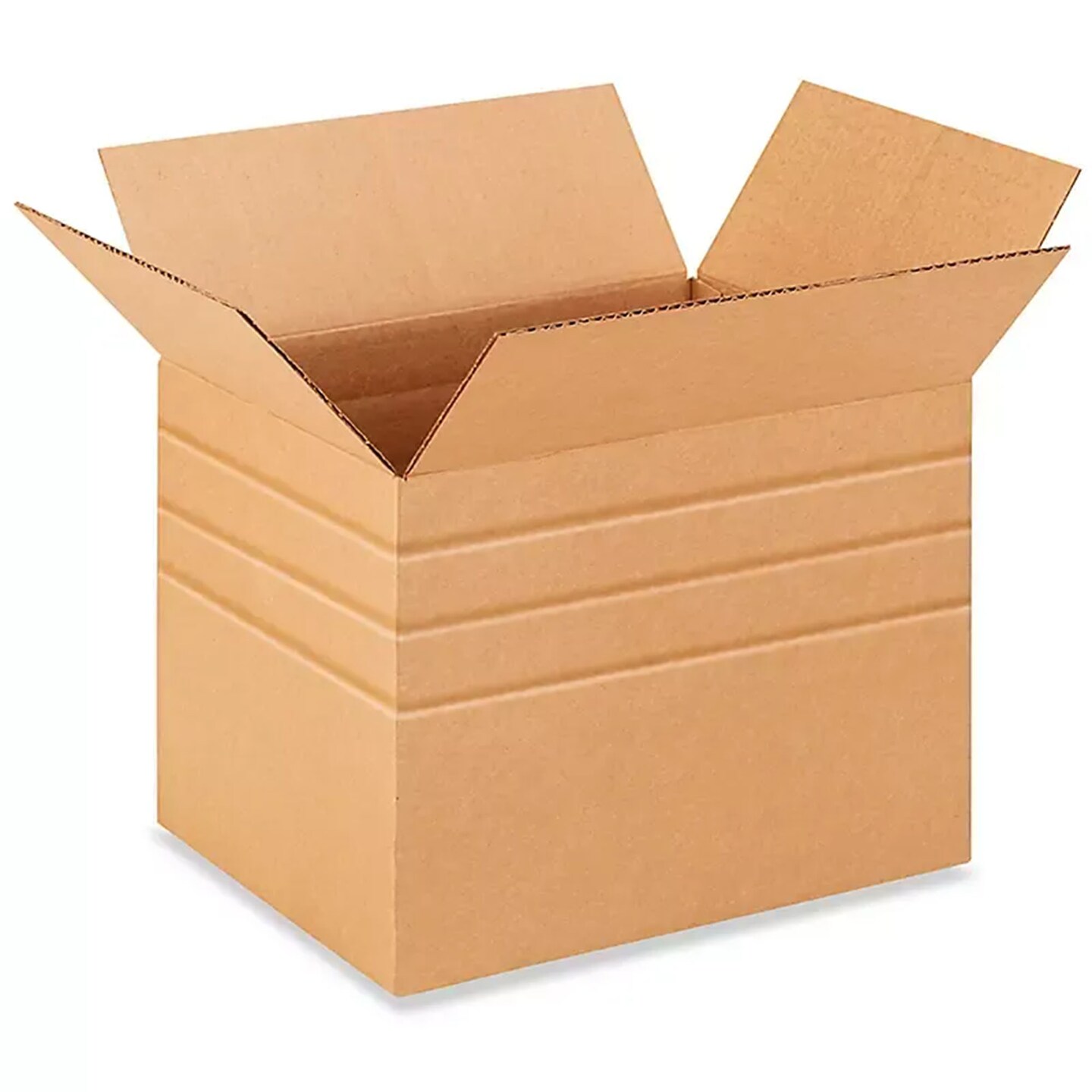 100 Pack Strong Multi Depth Corrugated Shipping Cartons for Moving Packaging and Storage 15 x 12 x 12 inch