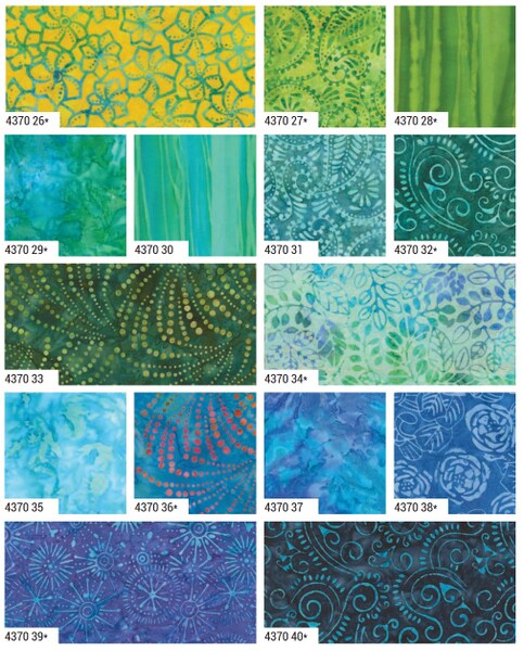 Sunburst Batiks 2.5" Strip Roll (Jelly Roll) by Moda for Moda (4370JR)