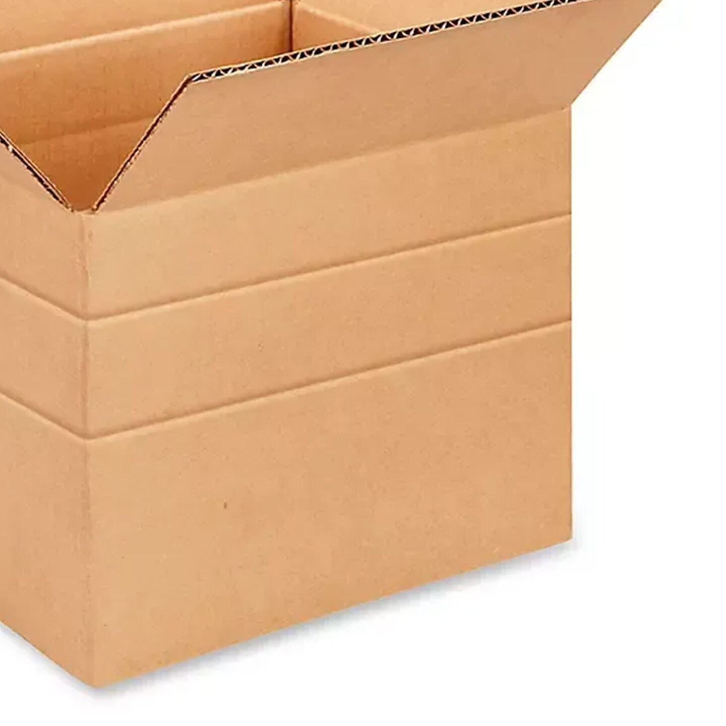 250 Pack Eco Friendly Multi Depth Corrugated Mailing Boxes Durable Packaging Cartons 10 x 8 x 8 Inch