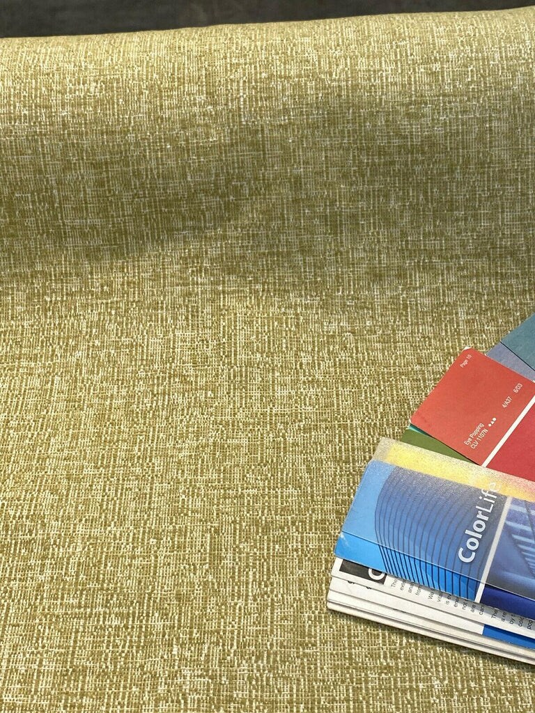 1 Yard Flash Citron Green Chenille Upholstery Fabric Soft Durable 100% Polyester 58 Inch Width