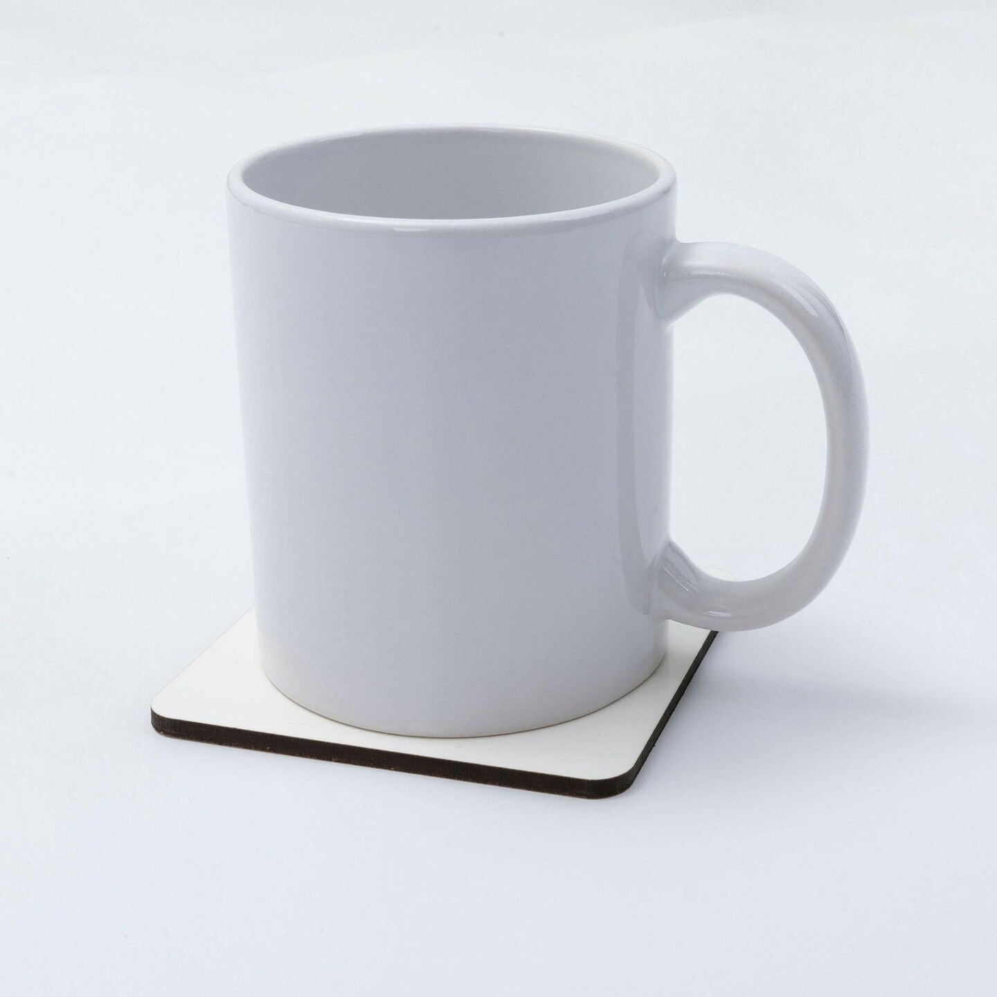 Craft Express 4-Pack White Square Coasters, Sublimation Hardboard Blanks