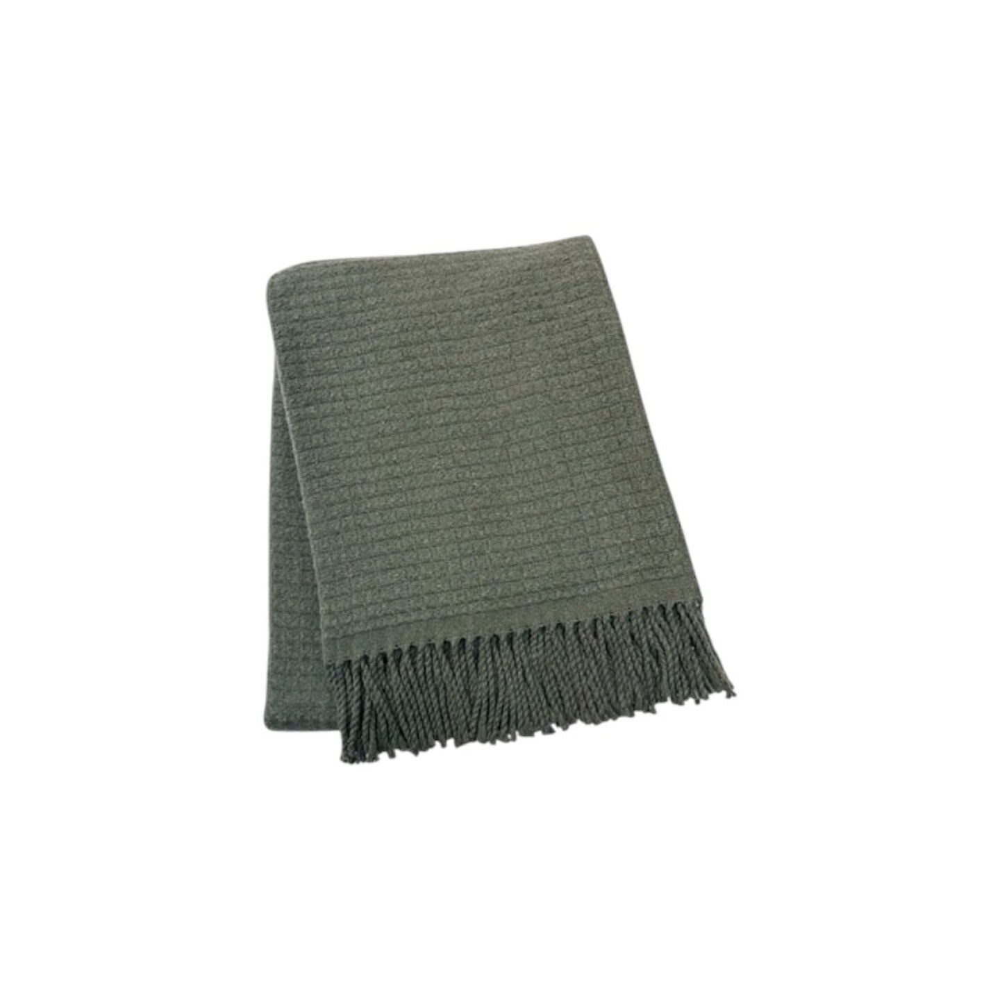 Edge Collections - 50" x 67" - Green - Cozy Woven Throw Blanket for Warmth and Style - 1 Piece