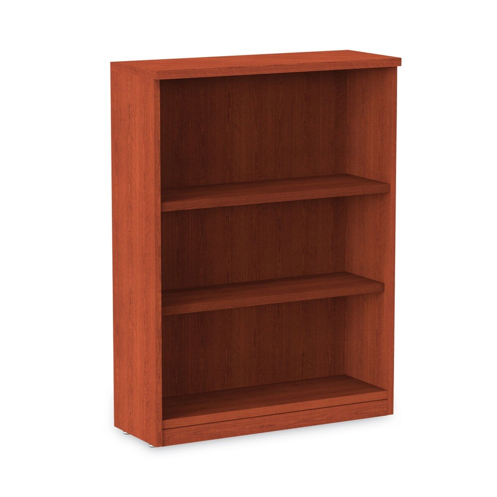Alera 31.75 in. x 14 in. x 39.38 in. Valencia Series 3-Shelf Bookcase - Medium Cherry