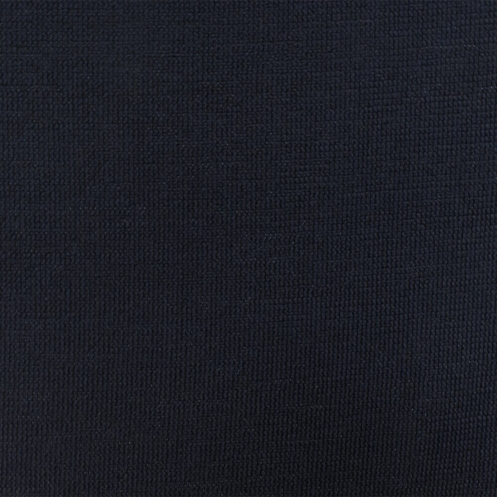 Black-Deep Navy Blue Solid Polyester Wool Double Knit Fabric By the Yard