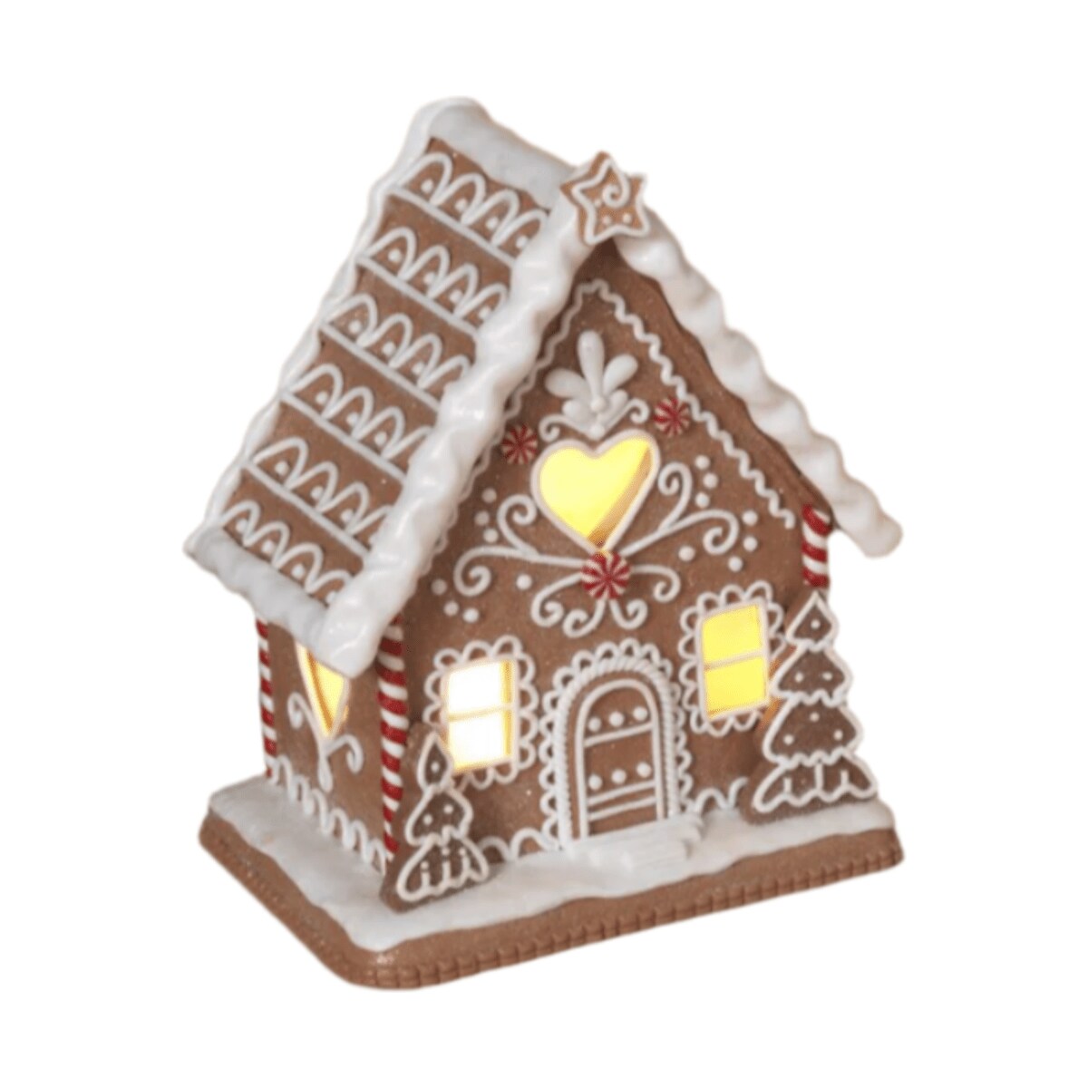 8.5&#x22; Lighted Holiday Gingerbread House
