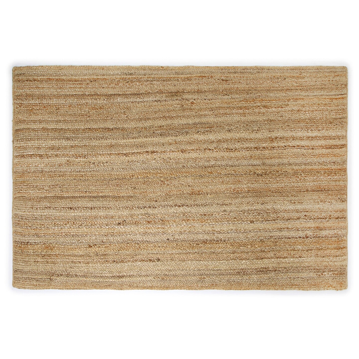 Edge Collections - Natural - Handwoven Jute Area Rug for Rustic Home Décor