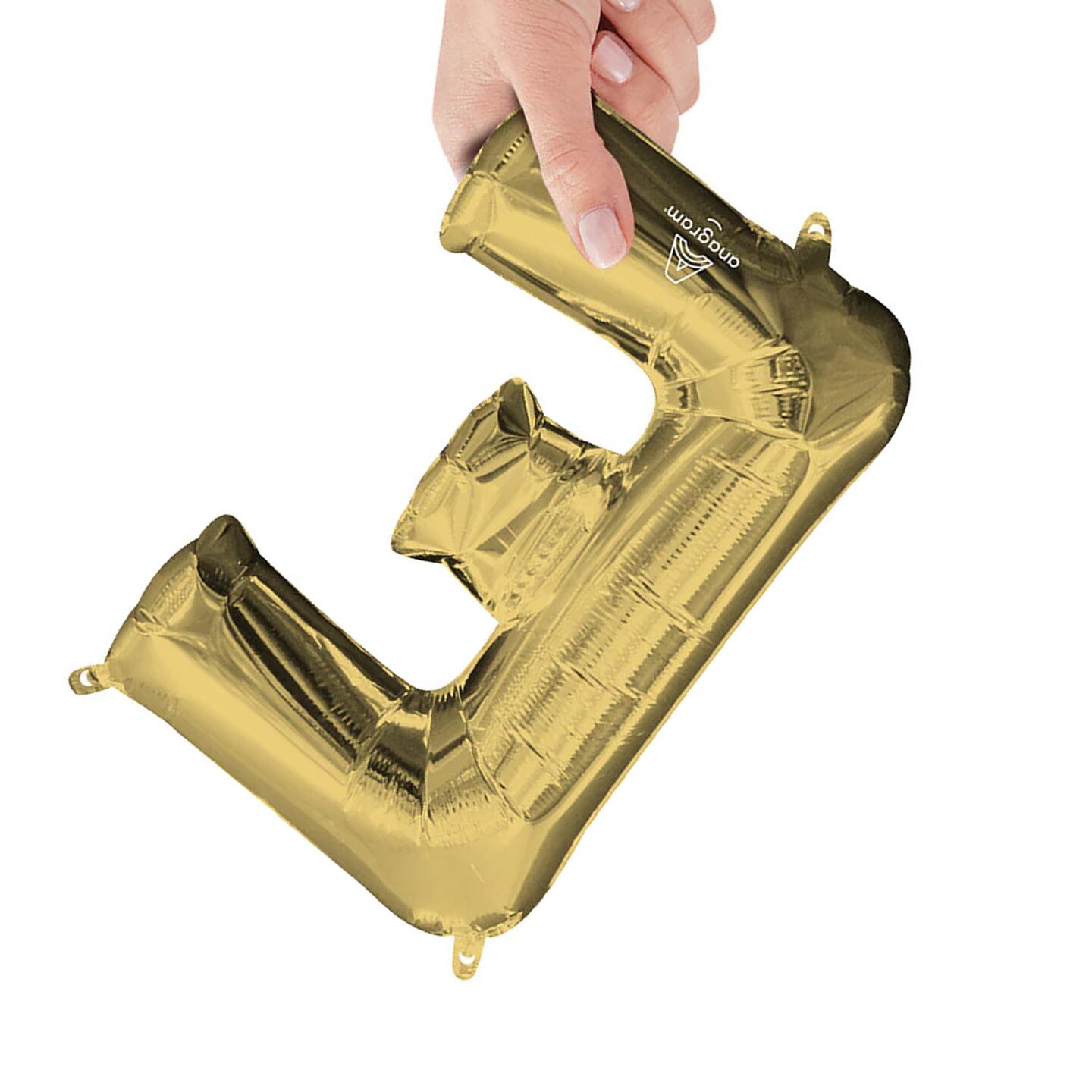 Anagram&#xAE; 16 Inch Letter E White Gold Air Fill Only