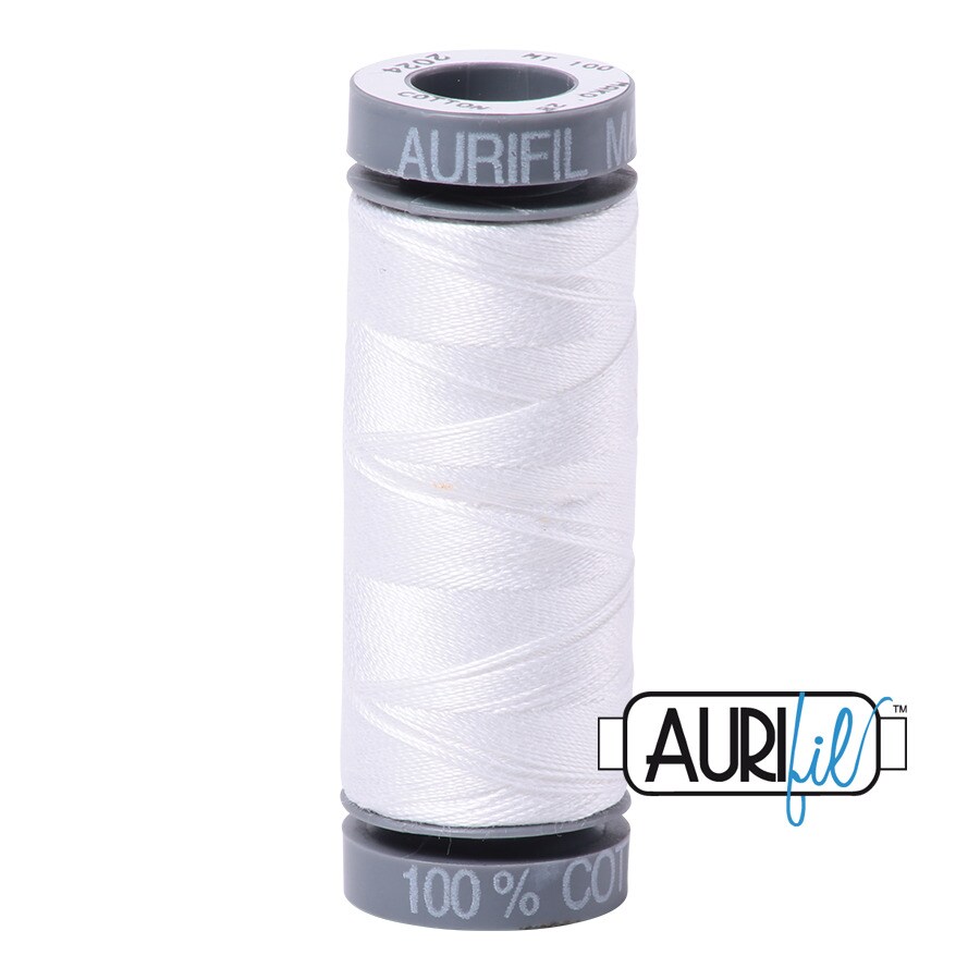 White (2024) | 28wt Small Spool (100M / 109Y) | Aurifil Thread