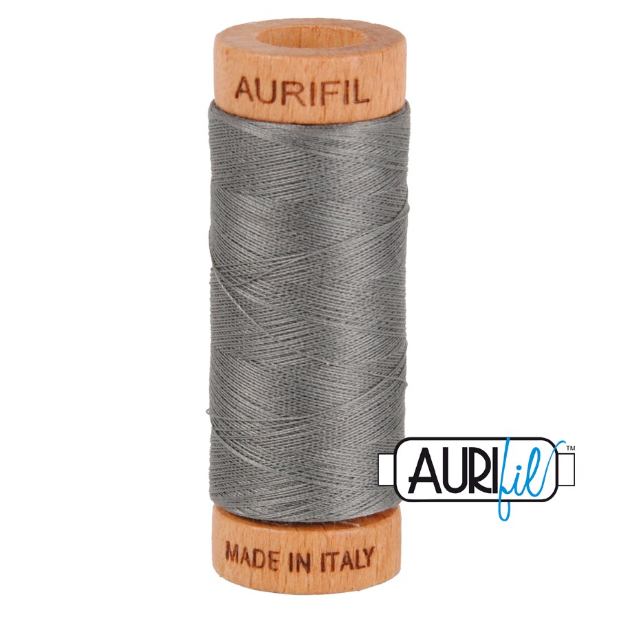 Grey Smoke (5004) | 80wt Small Spool (274M / 300Y) | Aurifil Thread