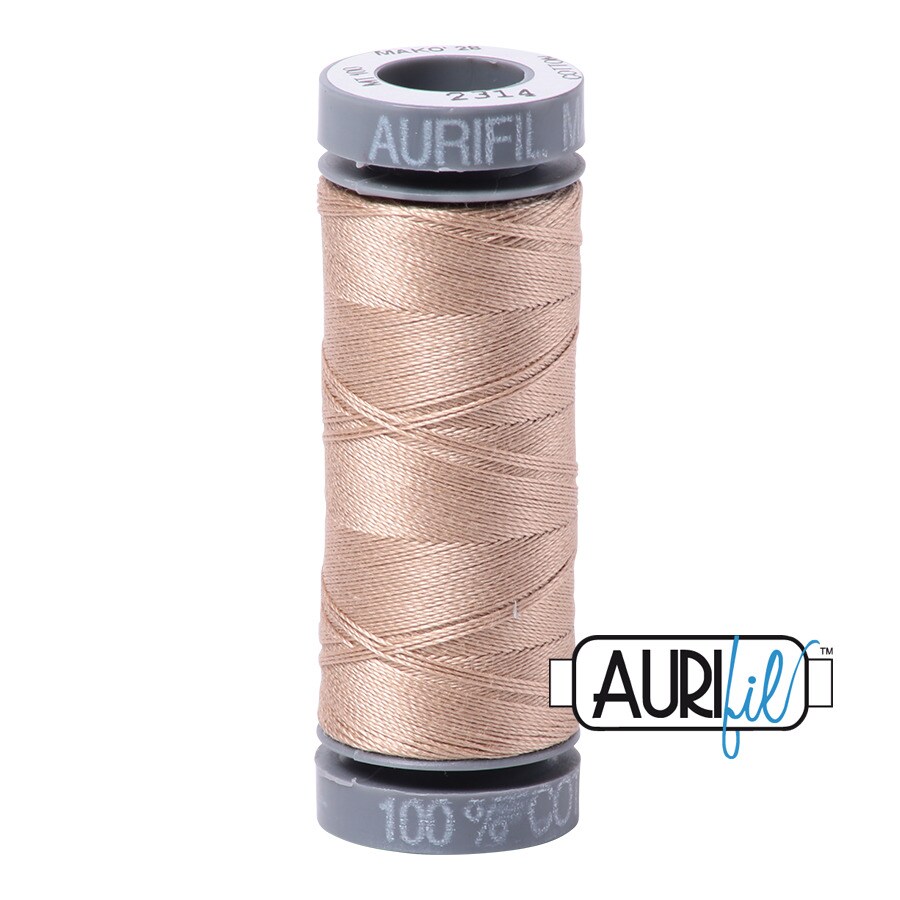 Beige (2314) | 28wt Small Spool (100M / 109Y) | Aurifil Thread