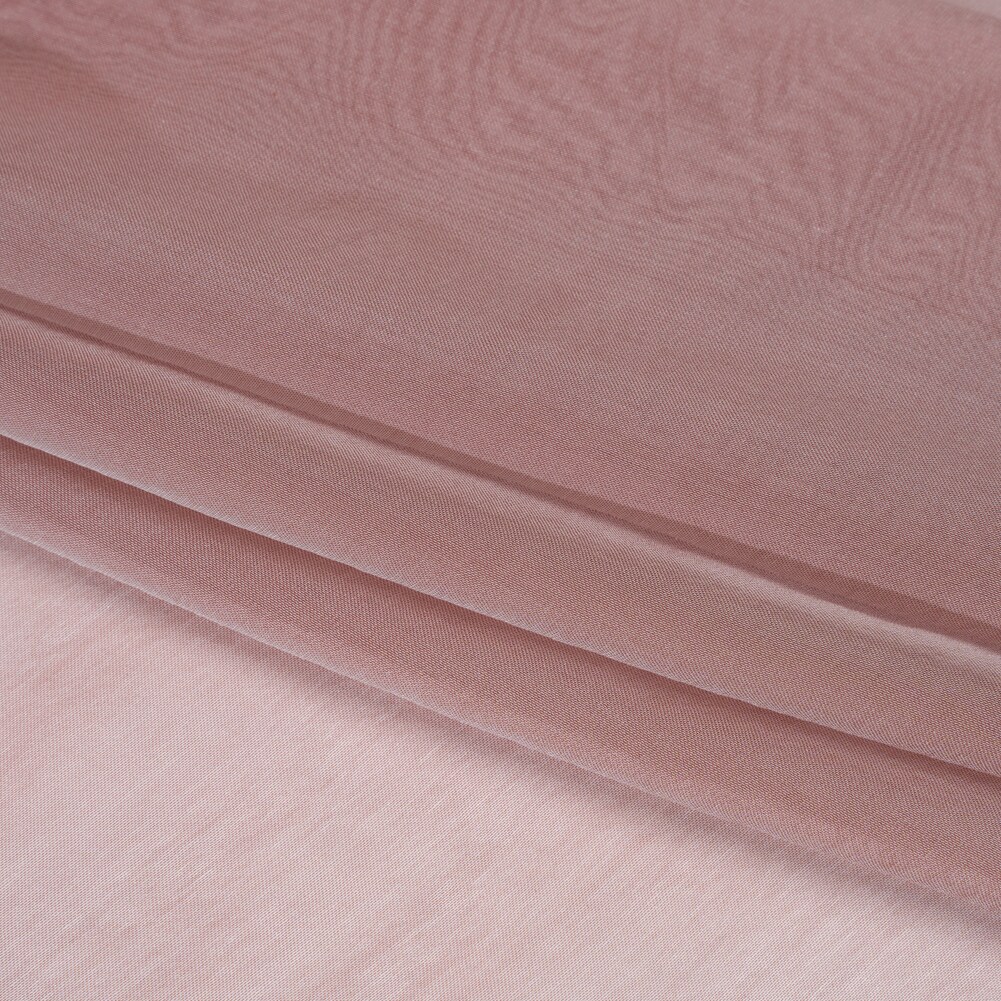 1 Yard Luxury Chiffon Like Silk Voile 54" Wide Light Gray & Mauve Sheer Fabric for Gowns