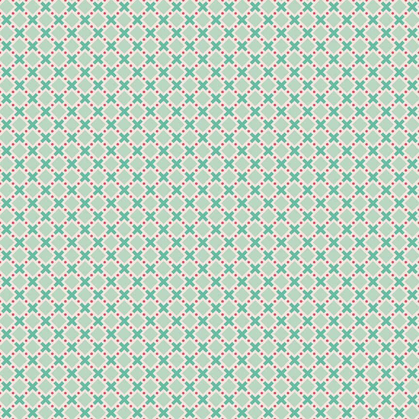 Fabric Riley Blake Lori Holt in Color Sage Criss Cross Berry & Sage by the Quarter Yard C17396-SAGE