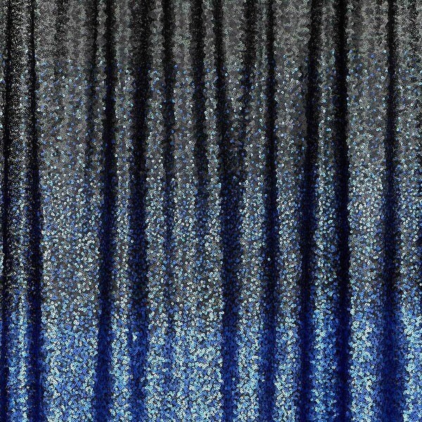 Short Ombre Stretch Mesh Sequin Fabric 93% Polyester 7% Spandex