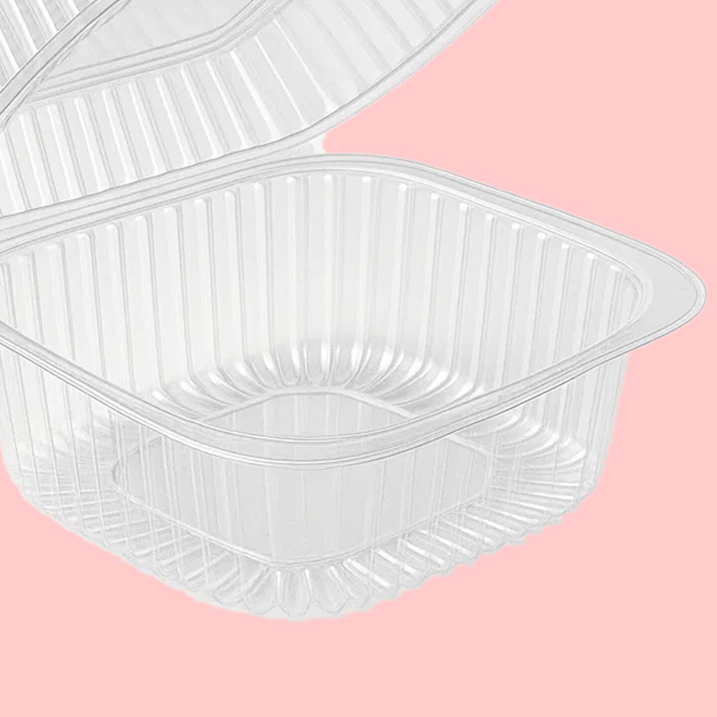 50 Count Sol Pak Clamshell Food Containers 6 Inch Heavy Duty
