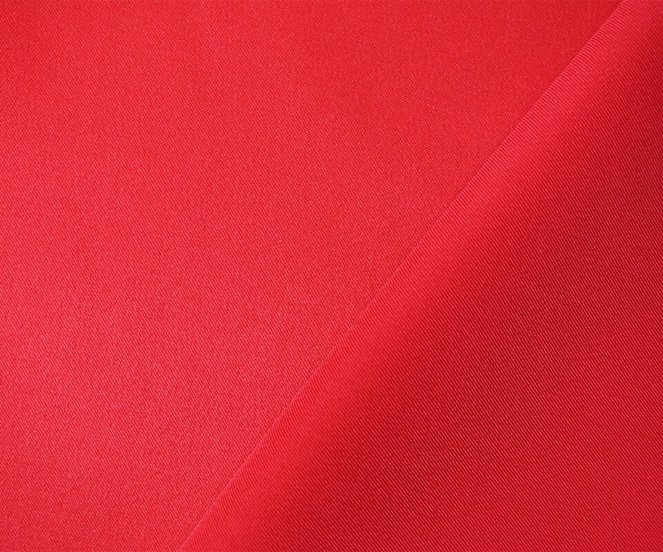 Red Poly Spandex Stretch Solid Stretch Lamour Woven Fabric By the Yard
