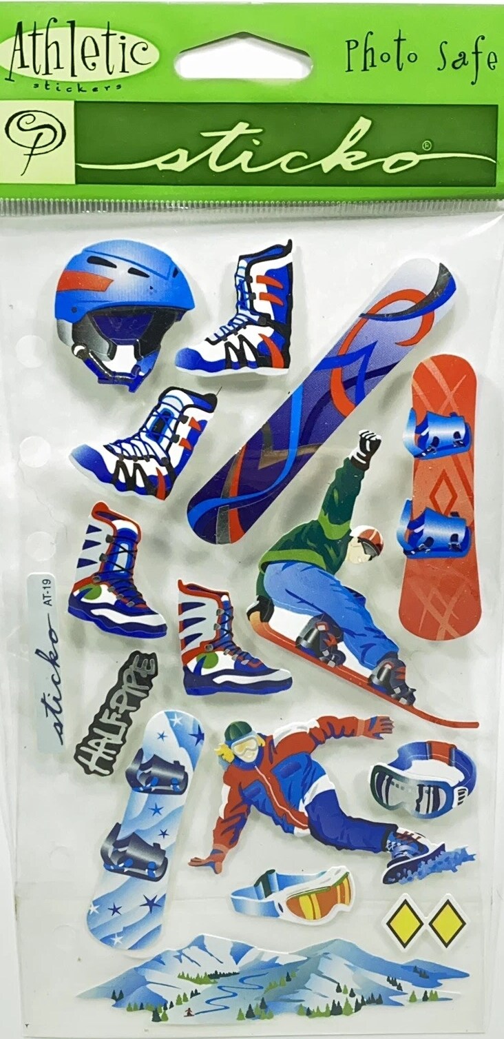 Sticko Athletic Snowboarding Stickers