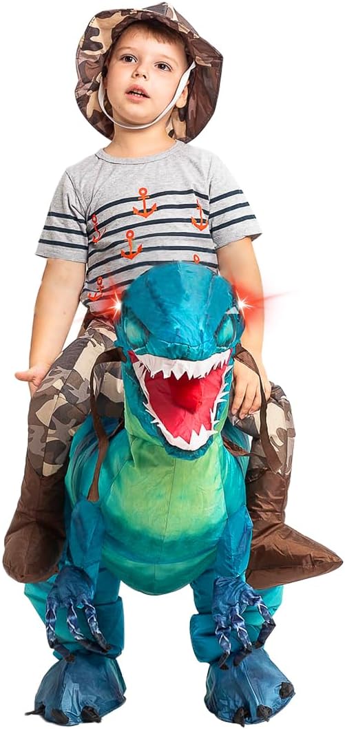 GOOSH Inflatable Dinosaur Costume for Kids and Adults Halloween Costumes