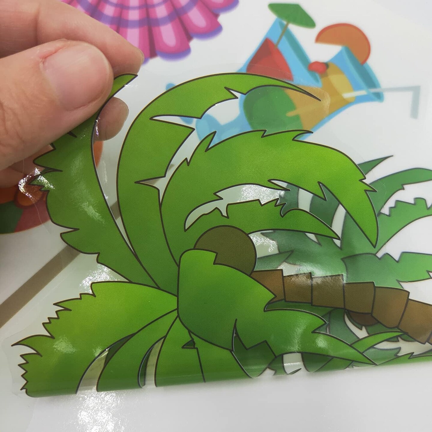 Summer Window Clings 8 Sheets (Multicolor)