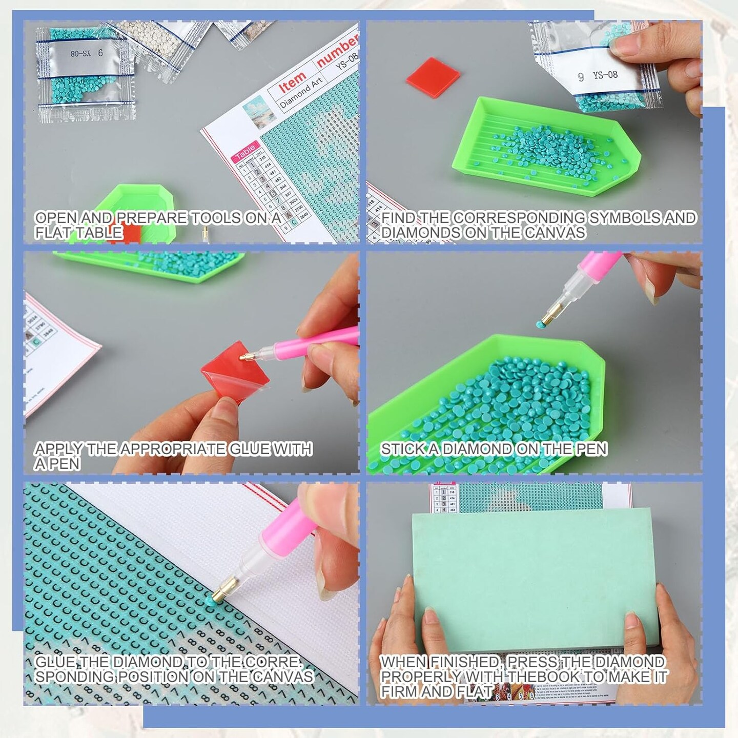 11 Pcs Diamond Art Kits for Adults Aesthetic