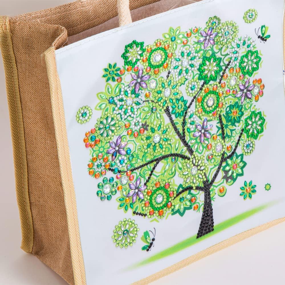 Diamond Painting Canvas Tote Bags 4 Pack