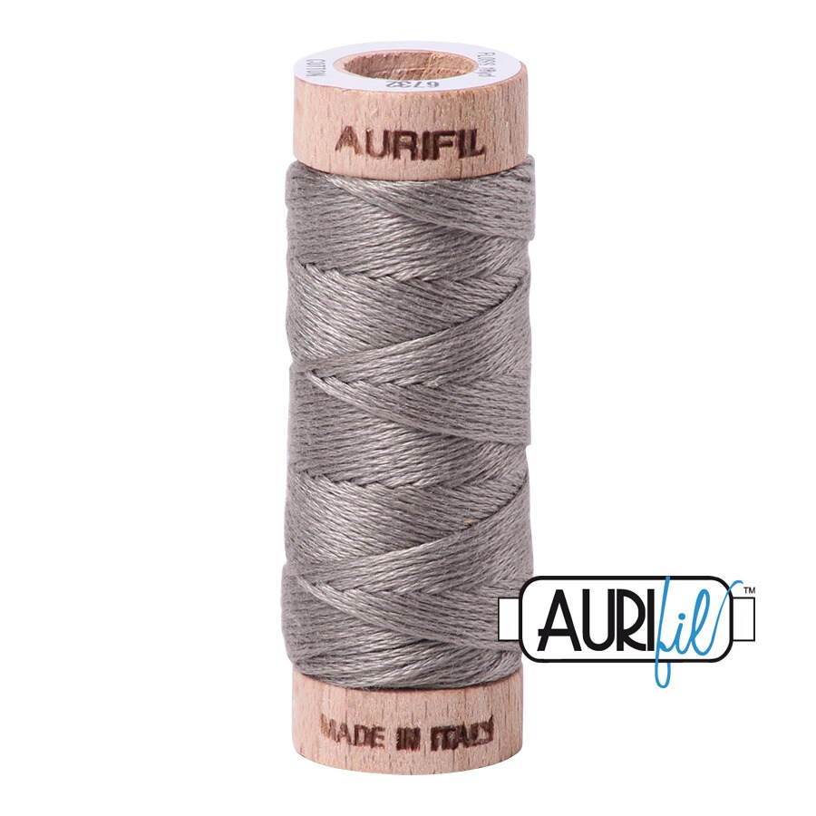 Earl Grey (6732) | Aurifloss Small Spool (18M / 18Y) | Aurifil Thread