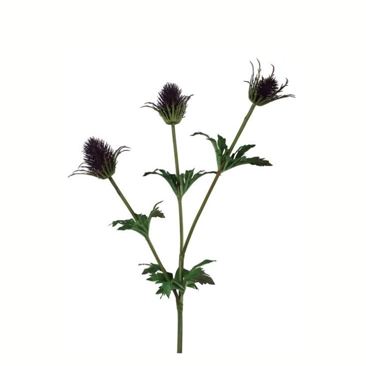 Purple Thistle Spray | 32&#x22; Artificial Floral Stem for Rustic &#x26; Gothic Arrangements-FS323623