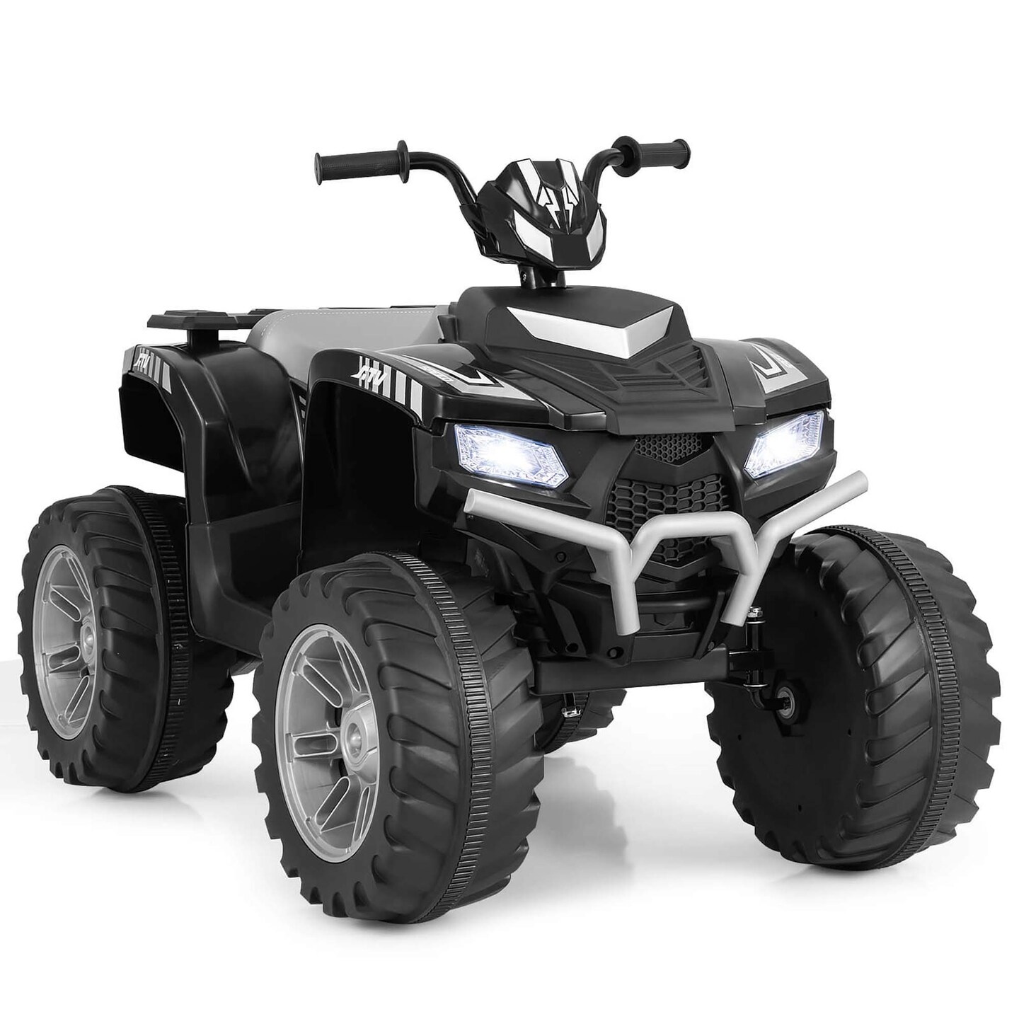 Honeyjoy 24V Kids Ride-On Electric ATV 4-Wheeler Quad Car with Wireless Connection Black/Blue/Pink/Red/Purple
