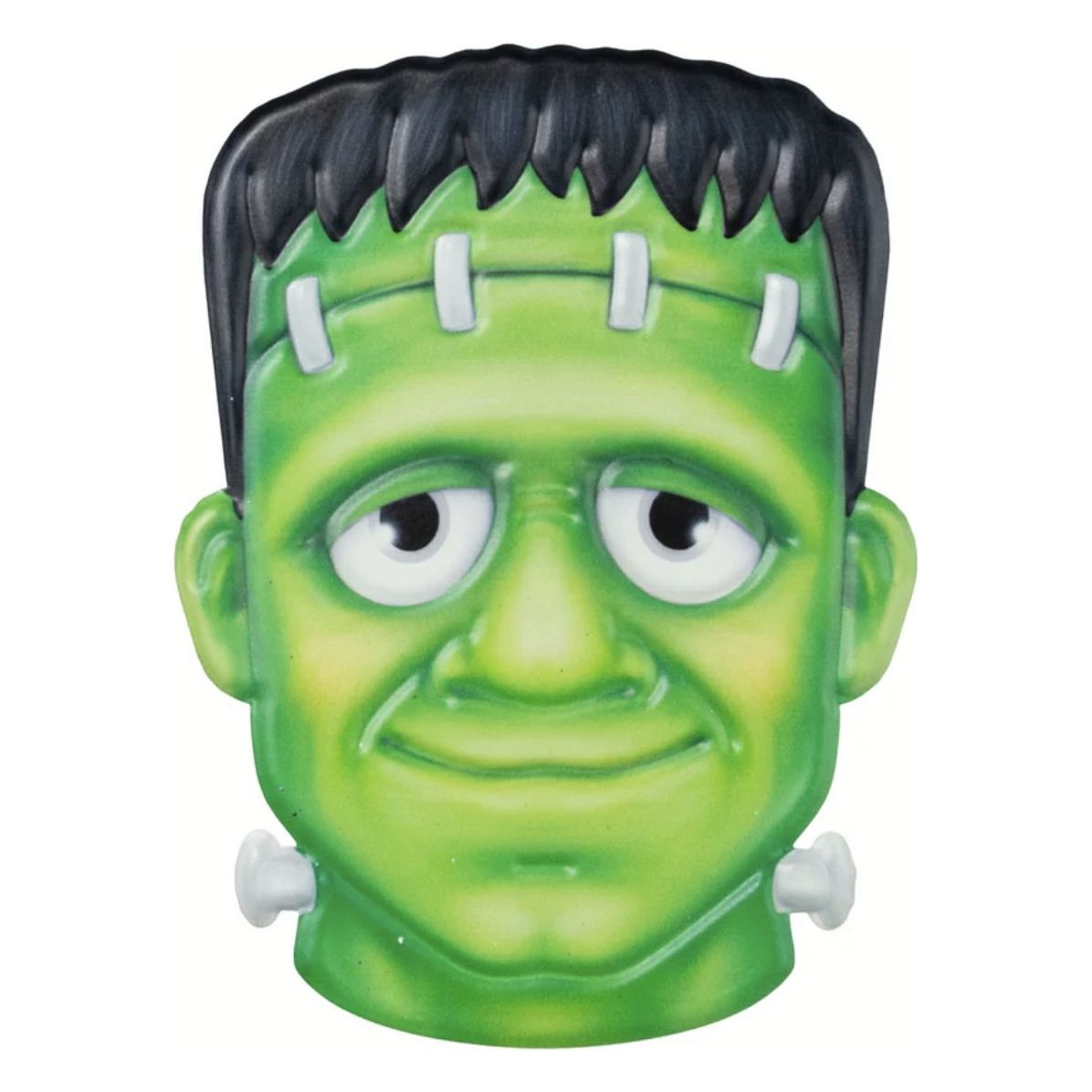12&#x22; Metal Embossed Sign: Frankenstein (Green)