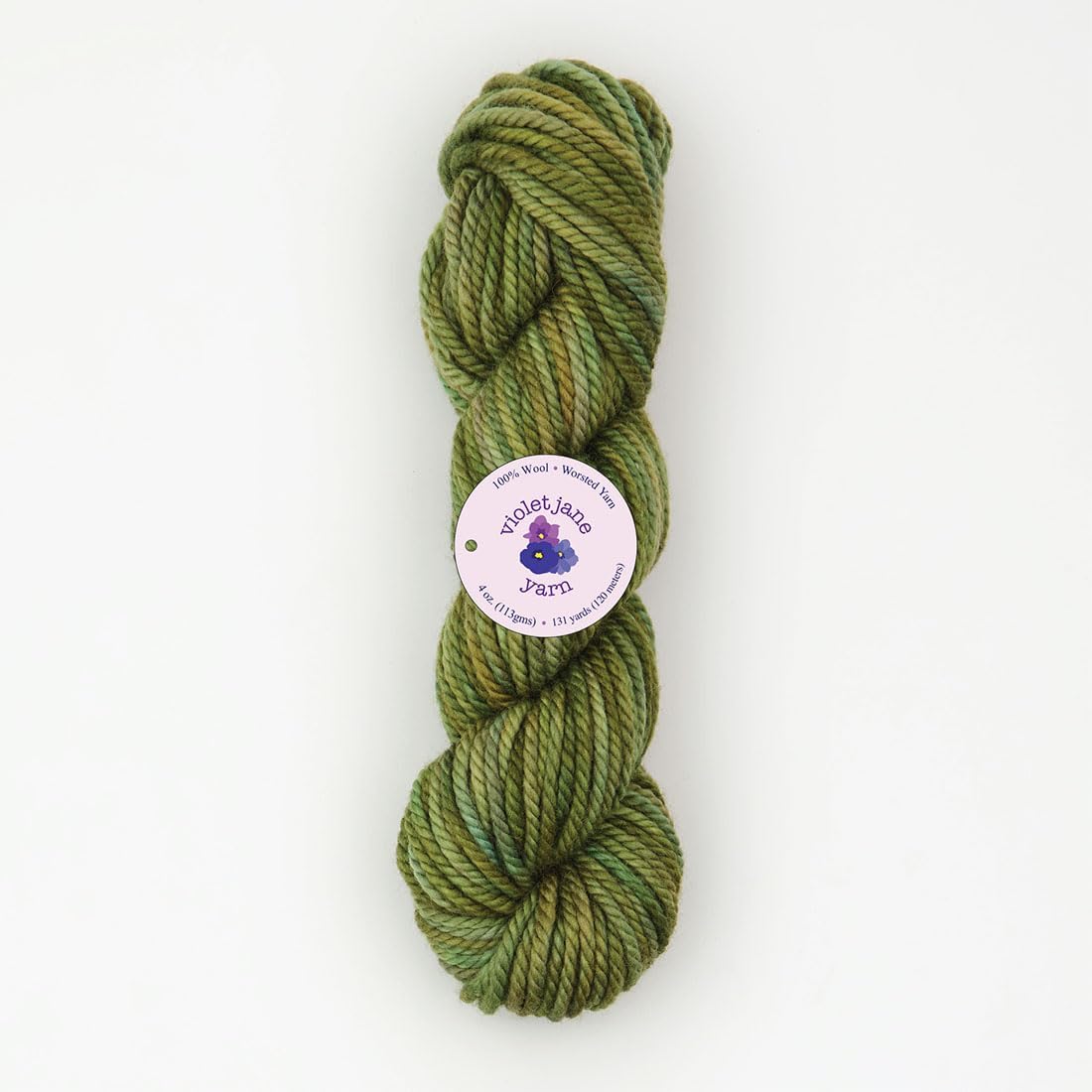 The Oxford Company Violet Jane 100% Wool Variegated Hand-Dyed Rug Yarn 4 Oz. Skein (approx. 55 yds)