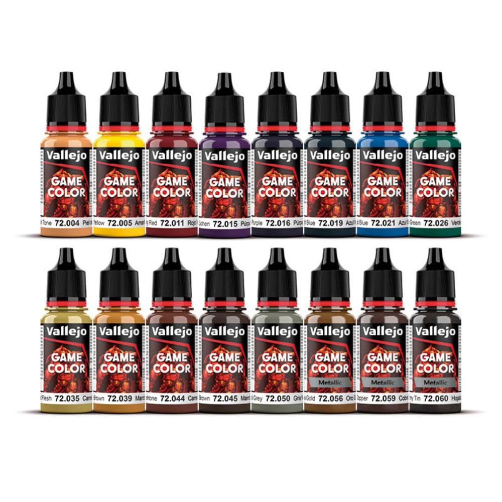 Game Color Advanced Set | Advenced Set for Fantasy and Wargame Figures | 16 Bottles x 18 ml (0.60 fl.oz.)