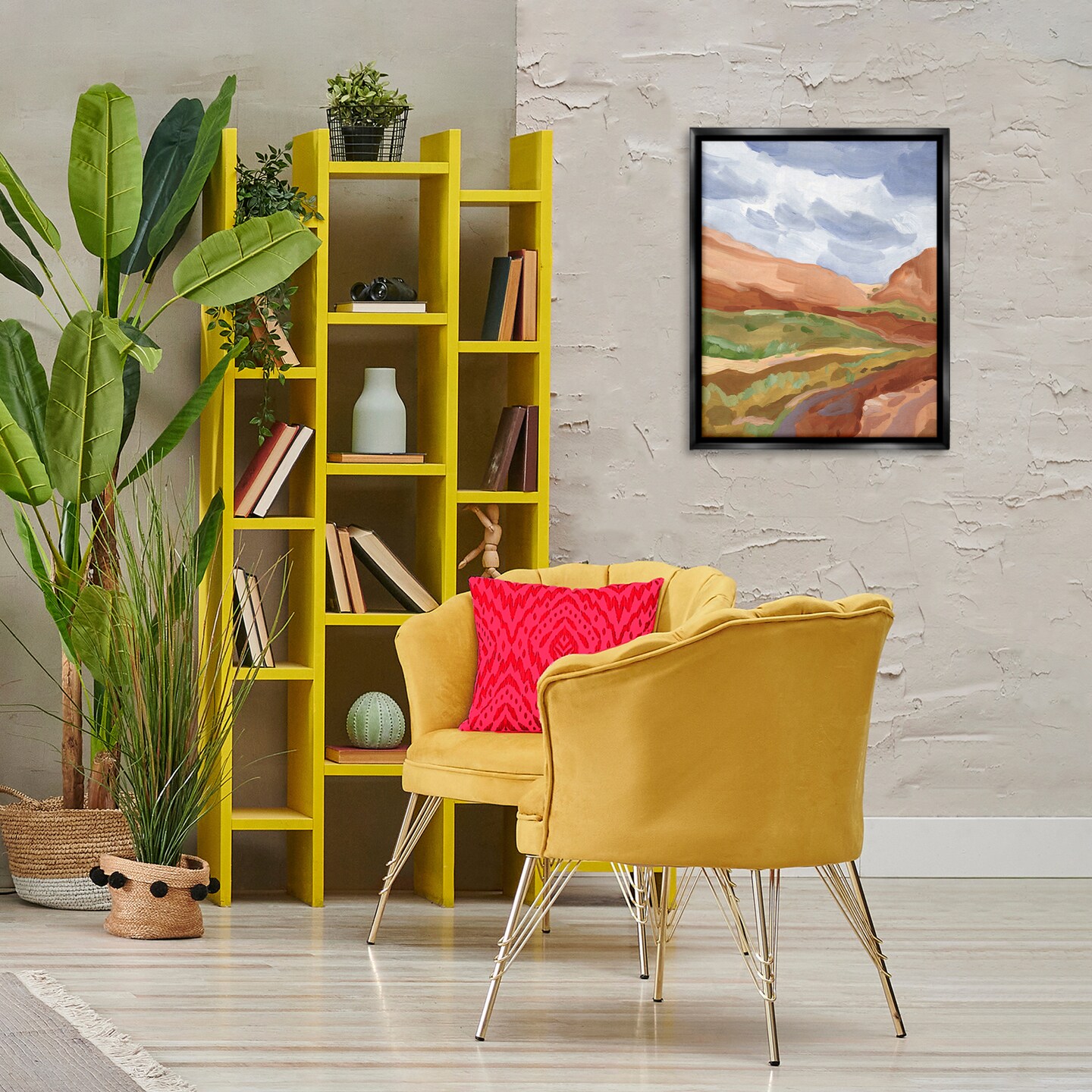 Stupell Industries Arizona Outlook Western Landscape Floating Frame By Victoria Barnes