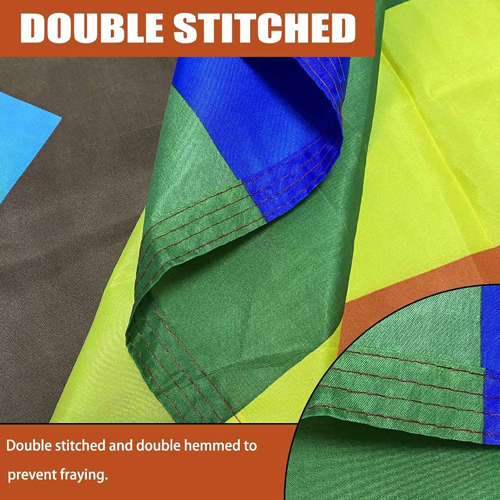 Progress Pride Rainbow Flag 3x5 Double Sided-Heavy Duty LGBTQ 2025 Gay Pride Lesbian Flags Banner 3x5ft Outdoor Fade Resistant