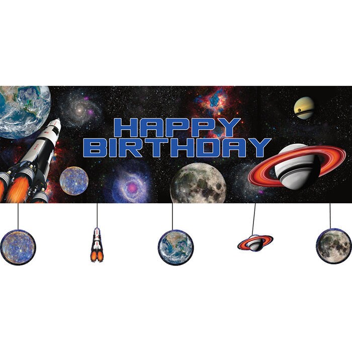 6 pc Bulk Space Blast Giant Banners