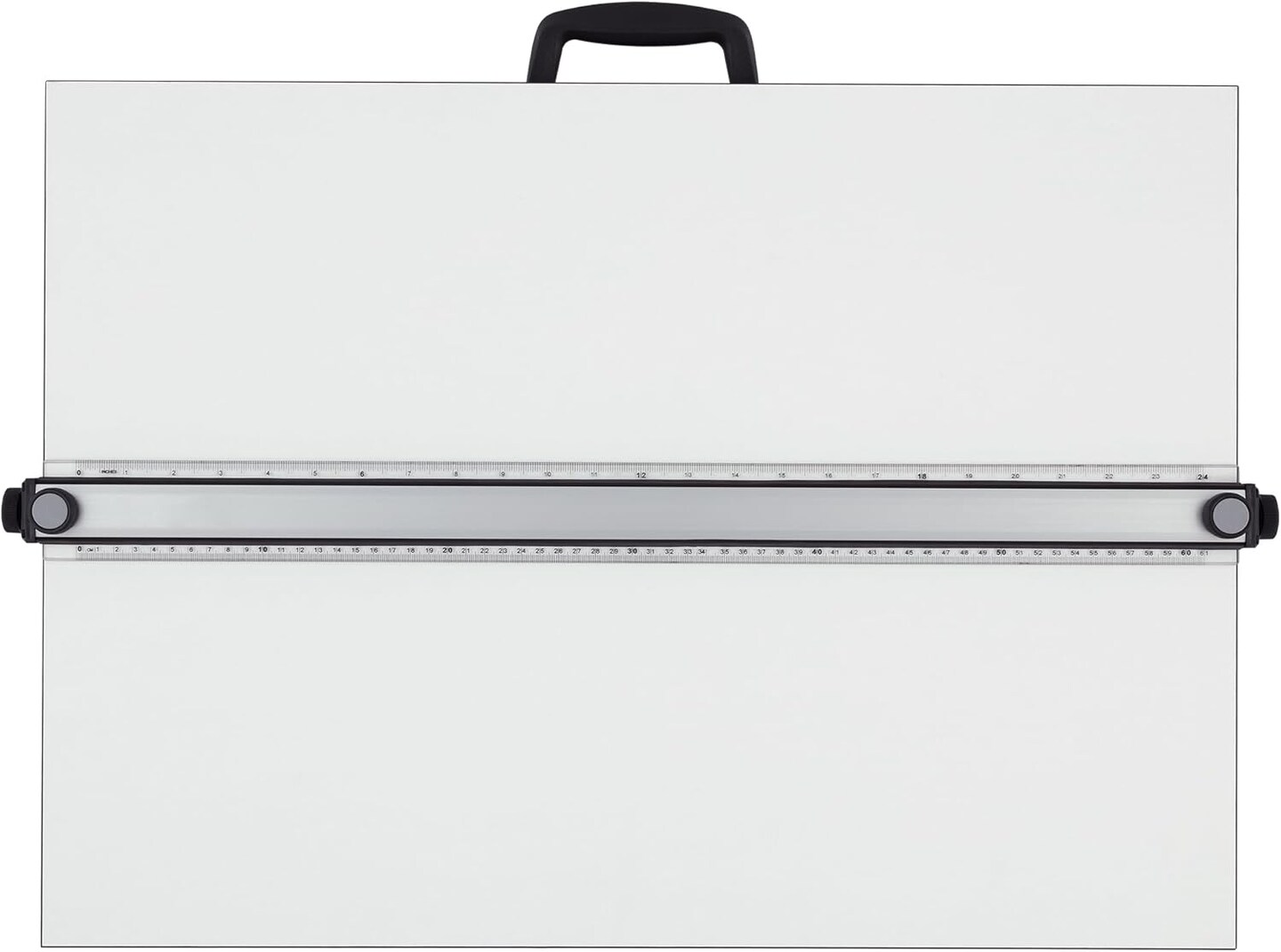 Drawing Board for Artists and Designers - Portable Workspace for Drawing, Sketching, Drafting, Painting - Fixed Angled Laminated Surface with Ruler and Parallel Motion Bar