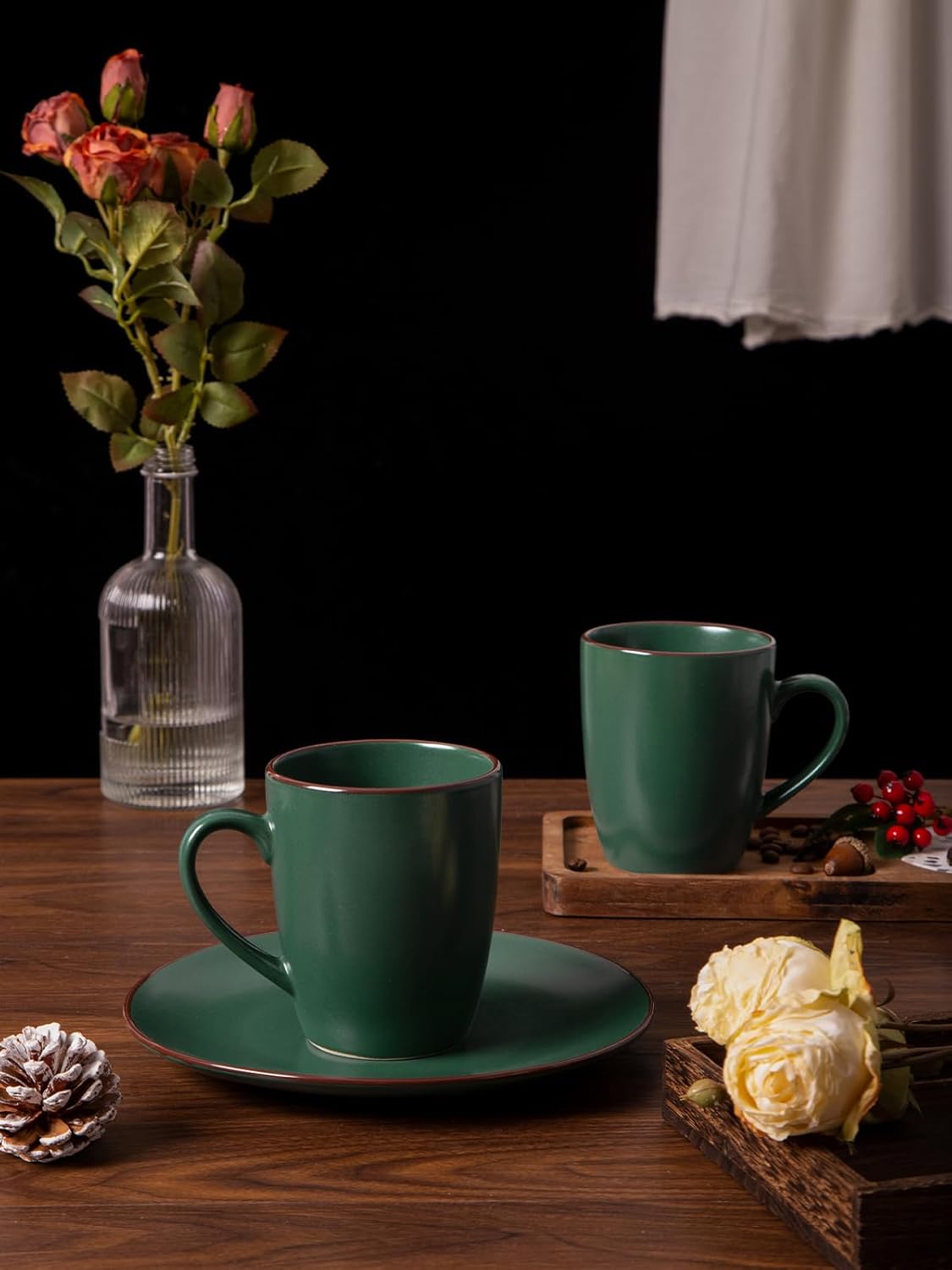 Venus Coffee Mugs for 6, 14 oz Mug Set