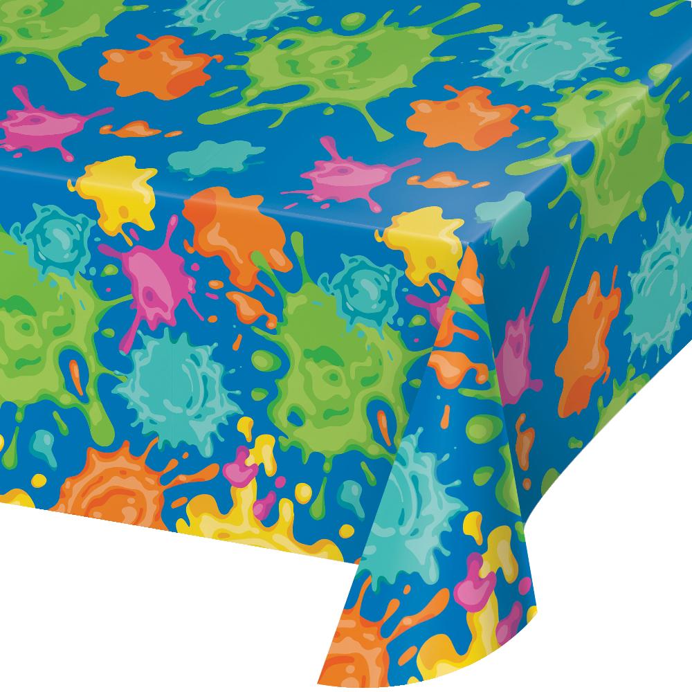 6 pc Bulk Splatter Paper Tablecloths