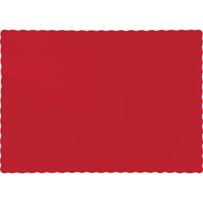 600 pc Bulk Classic Red Paper Placemats
