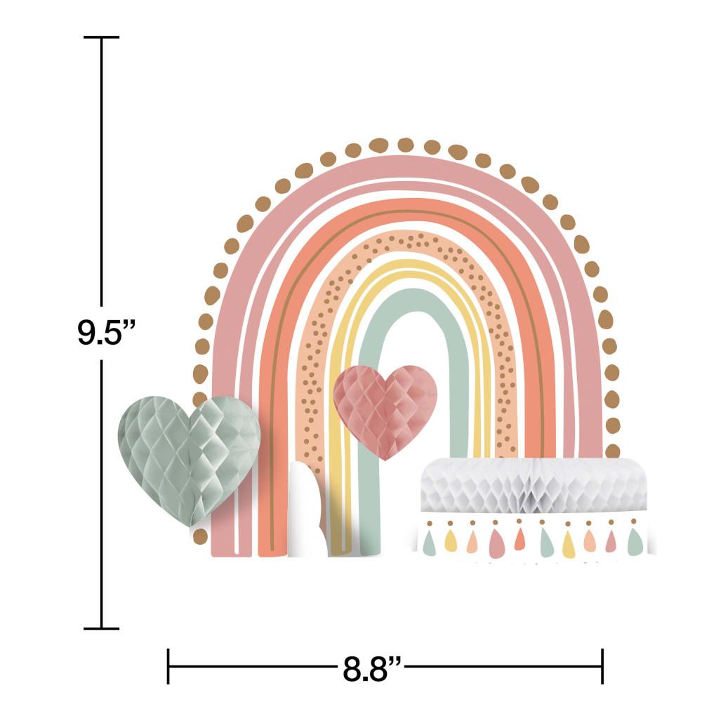 6 pc Bulk Boho Rainbow Centerpieces