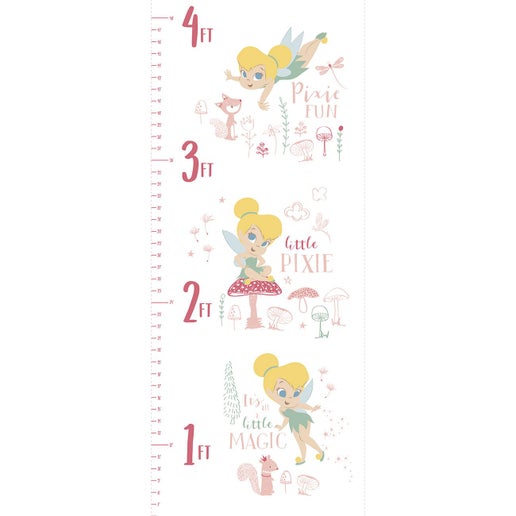 Camelot Fabrics Peter Pan & Tinkerbell Tinkerbell Growth Chart 18" Panel