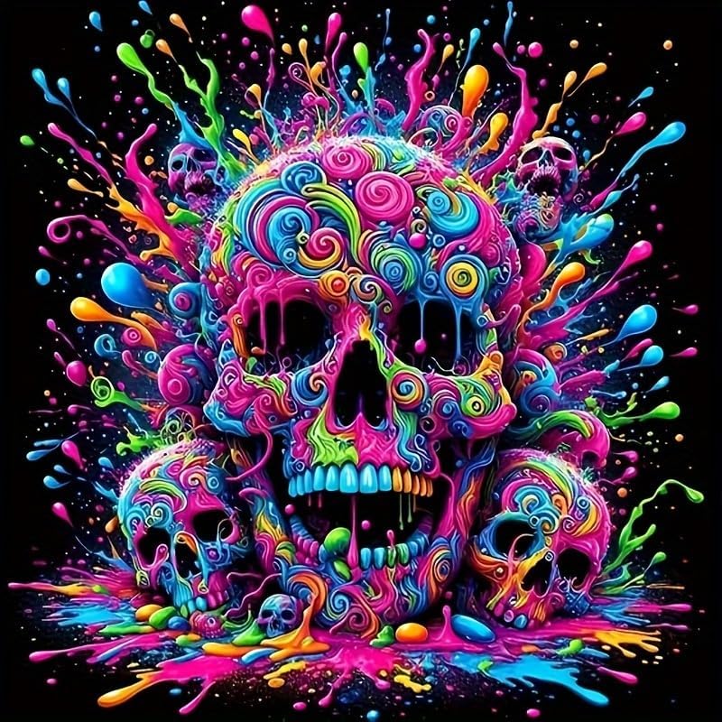 5D Skull Diamond Painting Kits for Adults