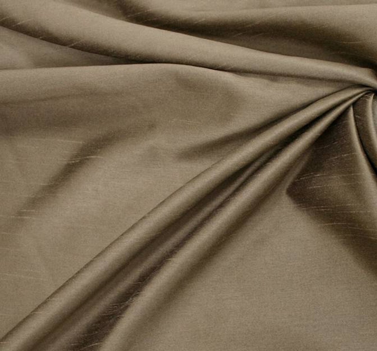 1 Yard Two Tone Black Taupe Oscar Shantung Fabric Glamorous Nylon Blend 58/60&#x22; Wide
