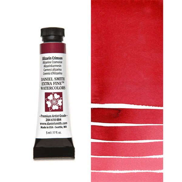 Daniel Smith Extra Fine Watercolors - Alizarin Crimson, 5 ml Tube