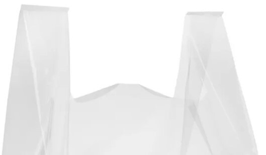 Super Tough T-Shirt Bags Plain 20 x 10 x 30 Inch